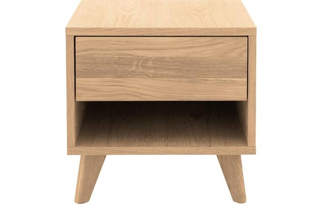 Goossens nachtkastje cosima wit eiken - 8210488-01