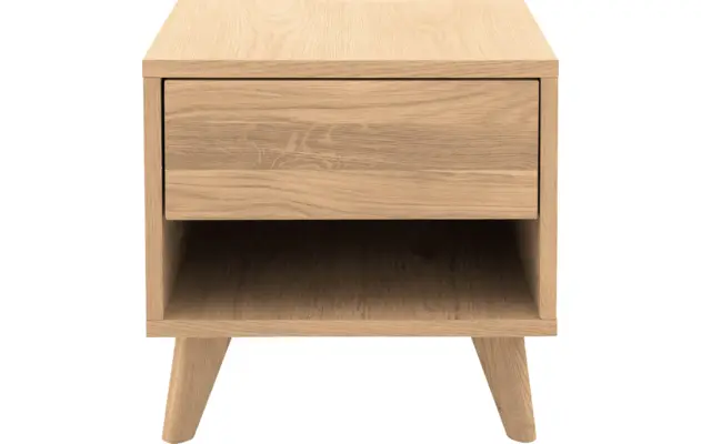 Goossens nachtkastje cosima wit eiken - 8210488-01