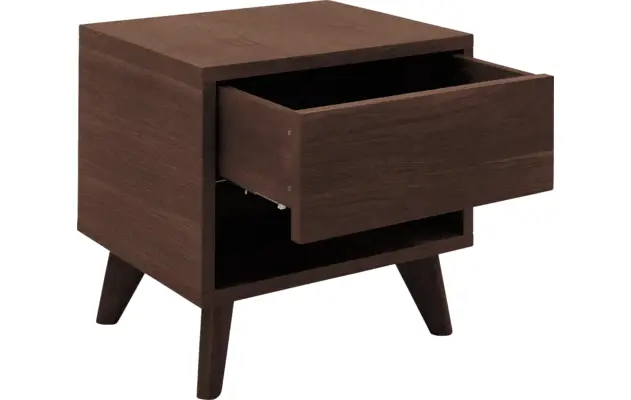 Goossens nachtkastje cosima donker bruin eiken - 8210490-03