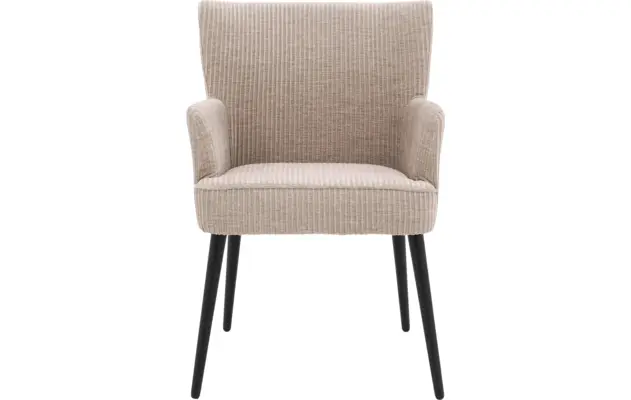 Goossens eetkamerstoel rob beige stof - 8210499-01