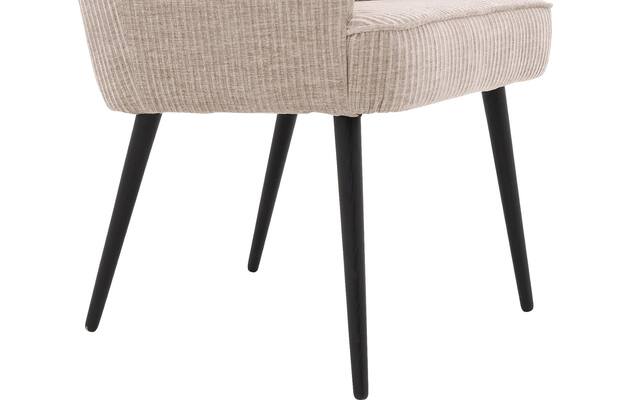 Goossens eetkamerstoel rob beige stof - 8210499-05