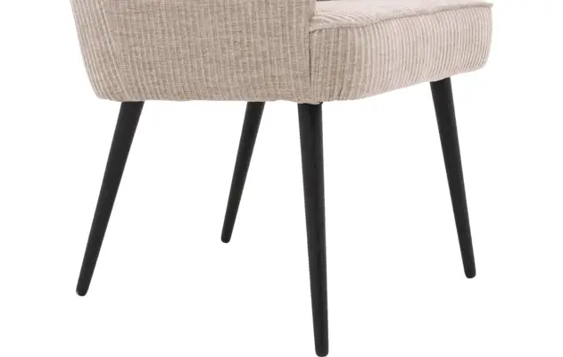 Goossens eetkamerstoel rob beige stof - 8210499-05