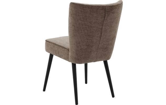 Goossens eetkamerstoel rob bruin stof - 8210507-03