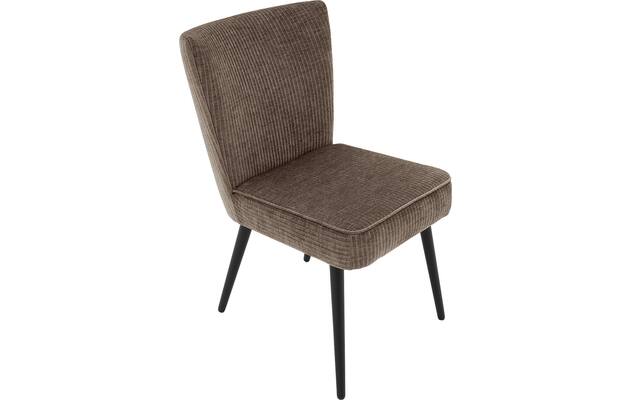Goossens eetkamerstoel rob bruin stof - 8210507-04