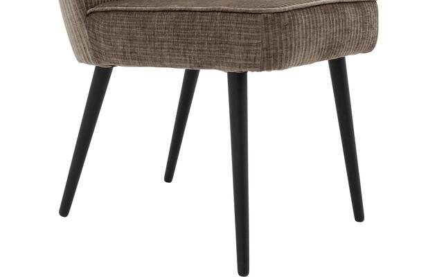Goossens eetkamerstoel rob bruin stof - 8210507-05