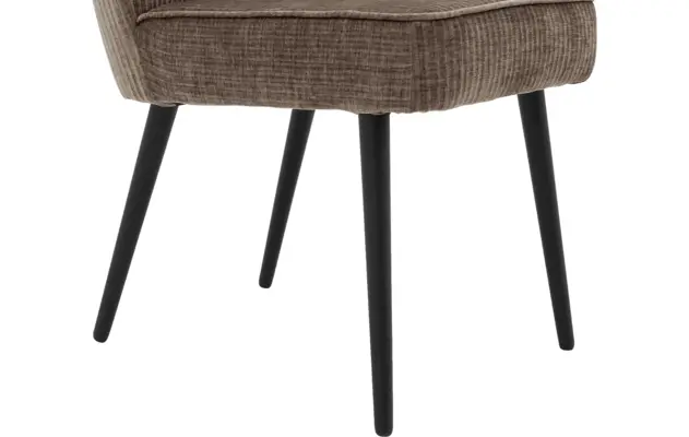 Goossens eetkamerstoel rob bruin stof - 8210507-05