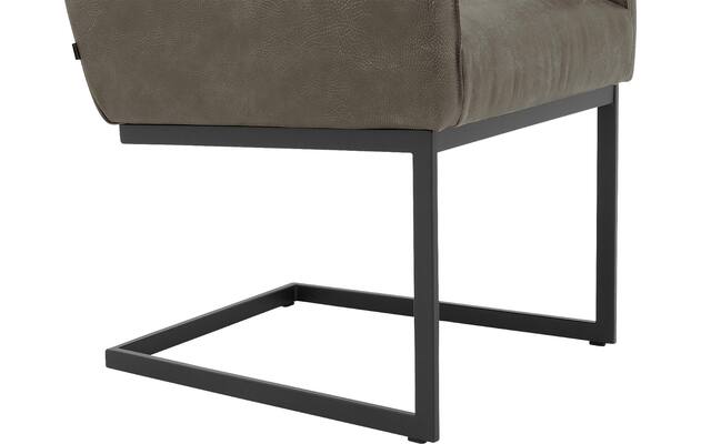 Goossens excellent eetkamerstoel tom grijs leer - 8210515-05
