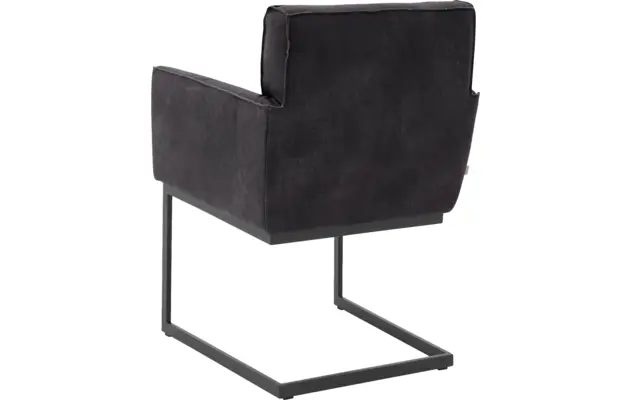 Goossens excellent eetkamerstoel tom zwart leer - 8210519-02
