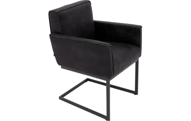 Goossens excellent eetkamerstoel tom zwart leer - 8210519-04