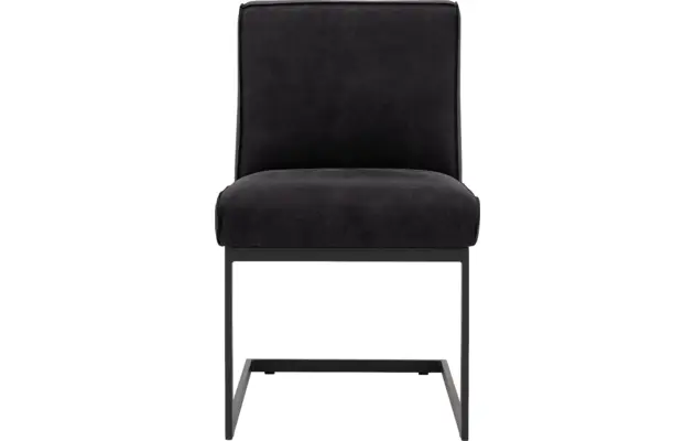 Goossens excellent eetkamerstoel tom zwart leer - 8210524-01
