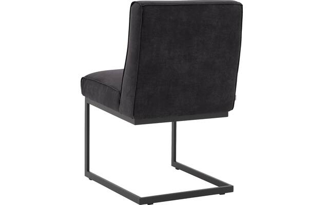 Goossens excellent eetkamerstoel tom zwart leer - 8210524-03
