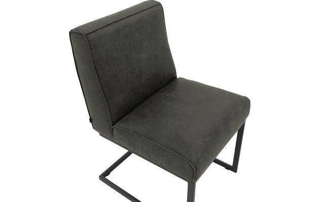 Goossens excellent eetkamerstoel tom groen leer - 8210525-04