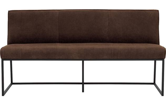 Goossens excellent eetkamerbank tom bruin leer - 8210536-01