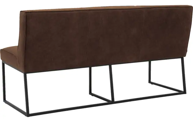 Goossens excellent eetkamerbank tom bruin leer - 8210536-03