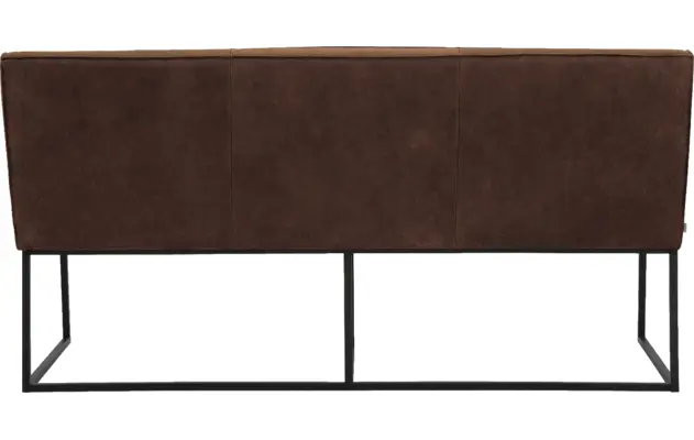 Goossens excellent eetkamerbank tom bruin leer - 8210536-04