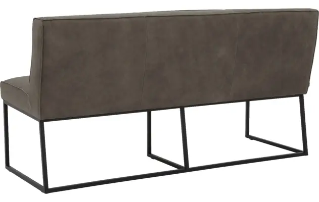 Goossens excellent eetkamerbank tom grijs leer - 8210537-03