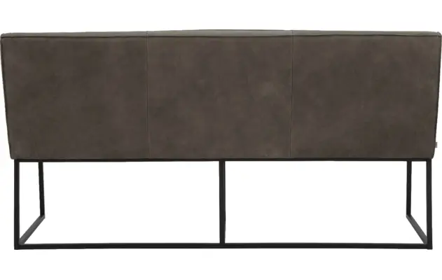 Goossens excellent eetkamerbank tom grijs leer - 8210537-04