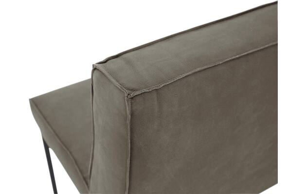 Goossens excellent eetkamerbank tom grijs leer - 8210537-05