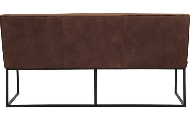 Goossens excellent eetkamerbank tom bruin leer - 8210538-04