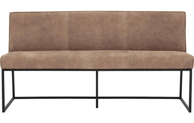 Goossens excellent eetkamerbank tom bruin leer - 8210541-01