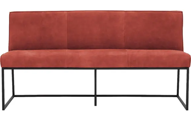Goossens excellent eetkamerbank tom rood leer - 8210542-01