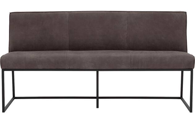 Goossens excellent eetkamerbank tom bruin leer - 8210543-01