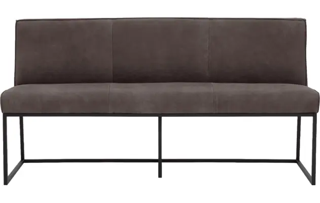 Goossens excellent eetkamerbank tom bruin leer - 8210543-01