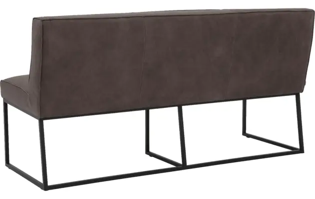 Goossens excellent eetkamerbank tom bruin leer - 8210543-03