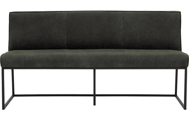 Goossens excellent eetkamerbank tom groen leer - 8210545-01