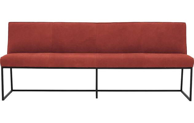 Goossens excellent eetkamerbank tom rood leer - 8210562-01
