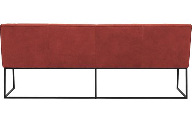 Goossens excellent eetkamerbank tom rood leer - 8210562-03