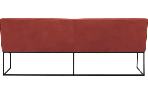 Goossens excellent eetkamerbank tom rood leer - 8210562-03