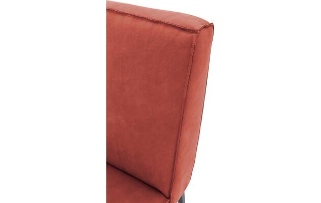 Goossens excellent eetkamerbank tom rood leer - 8210562-06