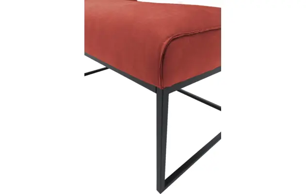 Goossens excellent eetkamerbank tom rood leer - 8210562-07