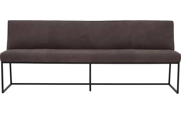 Goossens excellent eetkamerbank tom bruin leer - 8210563-01
