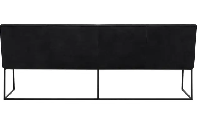 Goossens excellent eetkamerbank tom zwart leer - 8210564-03