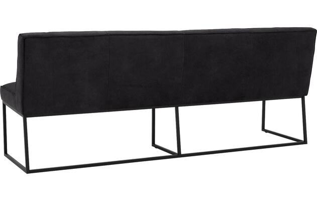 Goossens excellent eetkamerbank tom zwart leer - 8210564-04