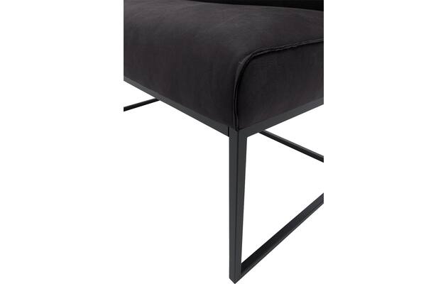 Goossens excellent eetkamerbank tom zwart leer - 8210564-07