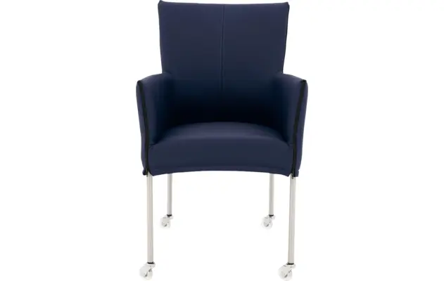 Goossens eetkamerstoel funk blauw leer - 8210585-03