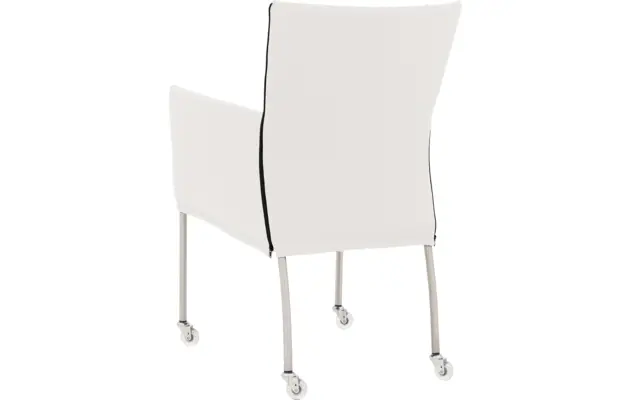 Goossens eetkamerstoel funk wit leer - 8210589-02