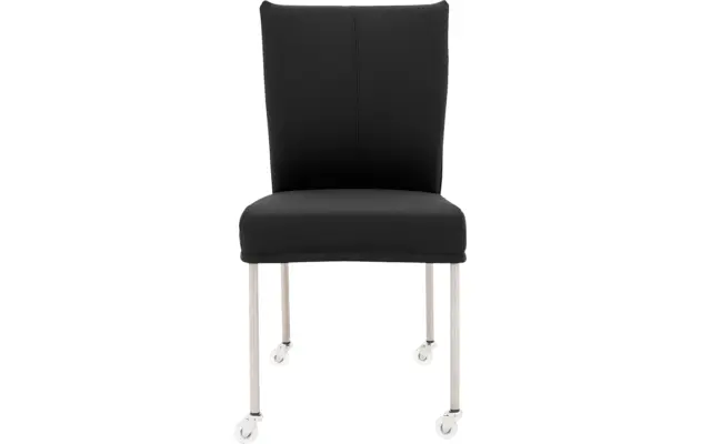 Goossens eetkamerstoel funk zwart leer - 8210590-03