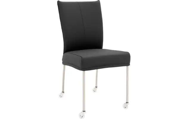 Goossens eetkamerstoel funk grijs leer - 8210591-01