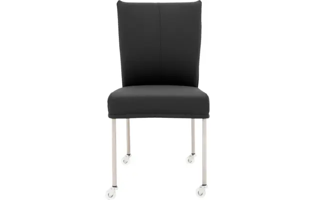 Goossens eetkamerstoel funk grijs leer - 8210591-03