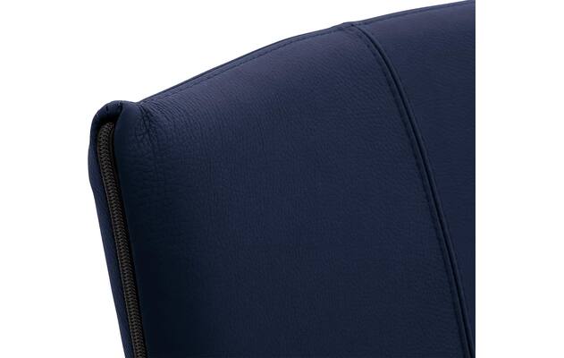 Goossens eetkamerstoel funk blauw leer - 8210592-06