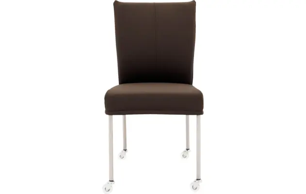 Goossens eetkamerstoel funk bruin leer - 8210593-03