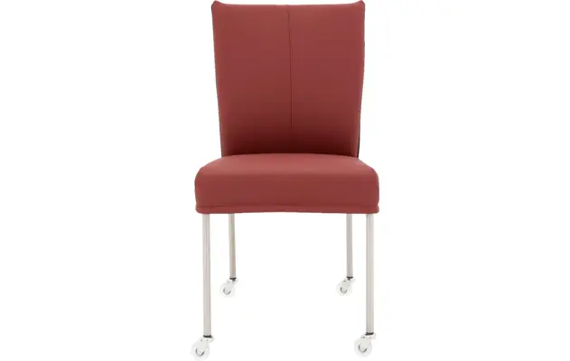 Goossens eetkamerstoel funk rood leer - 8210594-03