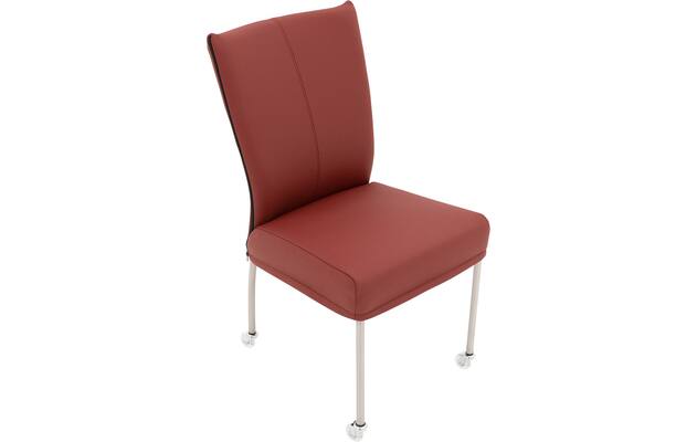 Goossens eetkamerstoel funk rood leer - 8210594-04