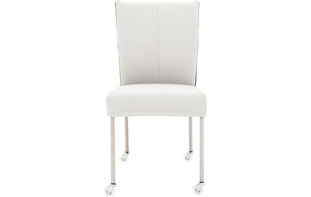 Goossens eetkamerstoel funk wit leer - 8210596-01