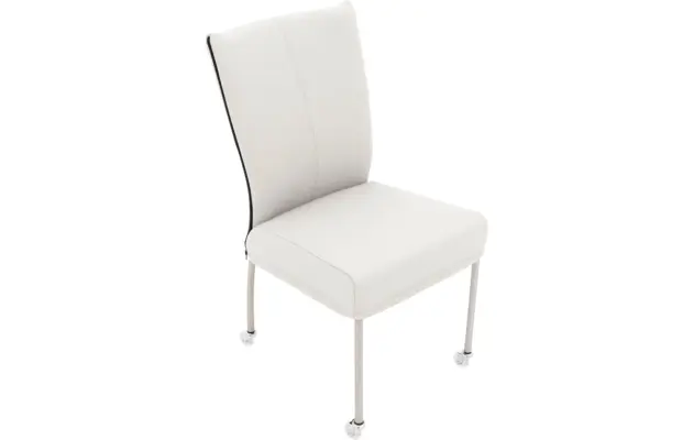 Goossens eetkamerstoel funk wit leer - 8210596-04