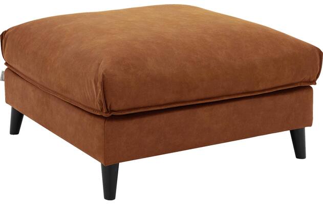 Goossens hocker jonas bruin micro leer - 8210597-02